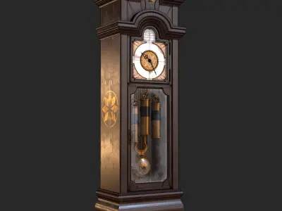 Old Clock Pack PBR 3D Model Collection