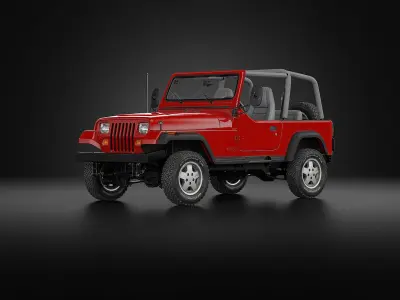 1987 Jeep Wrangler 3D model