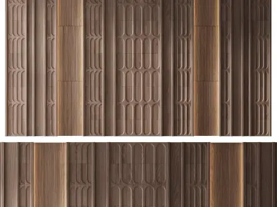 Decorative V66 Wall Panels 3D model