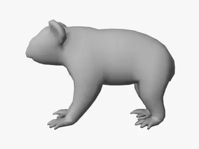 Low Poly Koala bear Low-poly 3D model