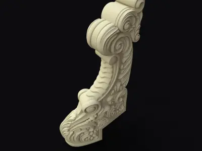 entry postfor stairs 3D model
