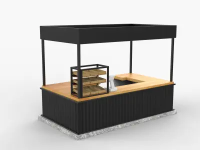 Mall Food Court  3D model