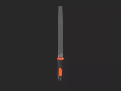 Square File 3D Model Low-poly 3D model