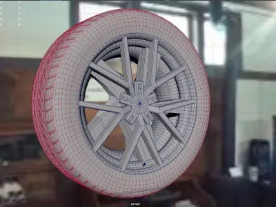 AS rims collection  1 - VW Braga  Low-poly 3D model