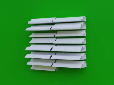 55 Premade Mouldings Low-poly 3D model