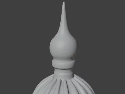 Fluted finial Sceptre 3D print model