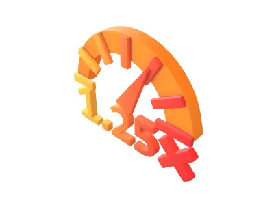 Speed 1 point 25 Symbol v1 003 Low-poly 3D model