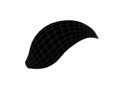 Fox Tail v1 004 Low-poly 3D model