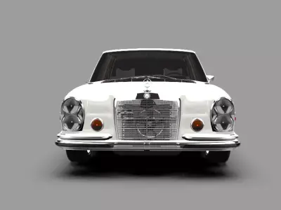 1973 Mercedes-Benz 300SEL Classic Luxury Sedan 3D Model 3D model