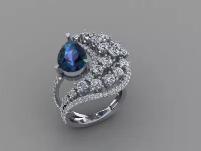 Golden Ring 3D print model purchase