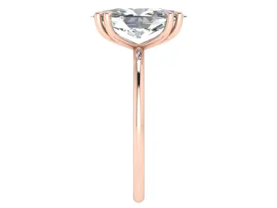 Solitaire Ring 3D print model 29