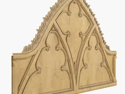 Gothic panel CNC 3D model