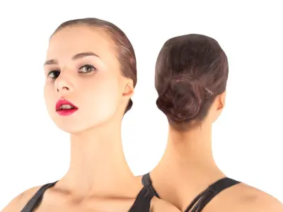 Ballet dancer 30 Low-poly 3D model