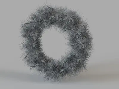 Pine Wreath 3D model