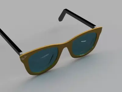 RayBan Glasses High Detail Model  3D model