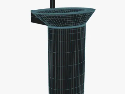 Wish Pedestal Sink by Nameeks - YLiving 3D model