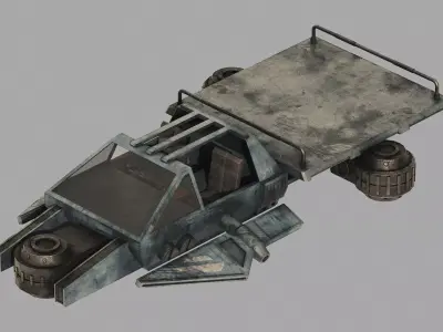 Ute Speeder Variant A - Star Wars Downunder Low-poly 3D model