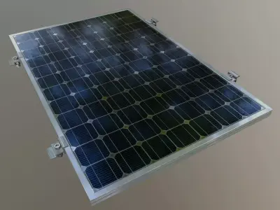 5-Solar Panel 40Wp 670x440x20mm 3D model