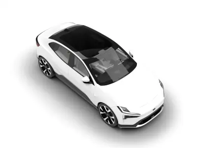 Polestar 4 2024 3d model  3D model