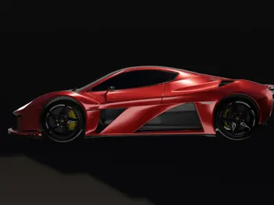 Ferrari 260 GTB PL - Lowpoly 3d Model-  Game Ready Low-poly 3D model