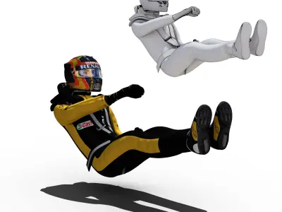 Carlos Sainz 2018 Low-poly 3D model