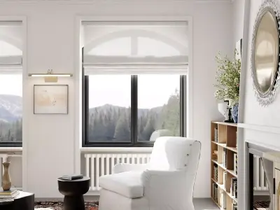 Mid Century interior  Livingroom 3D model