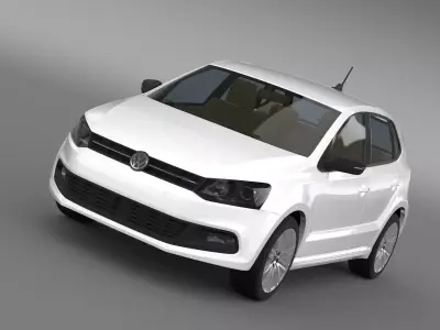 Volkswagen Polo BlueGT 5d 2014 3D model