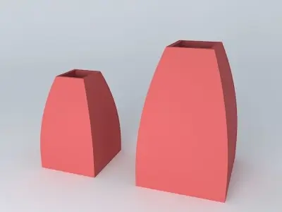 resin vases vasos de resina Free 3D model
