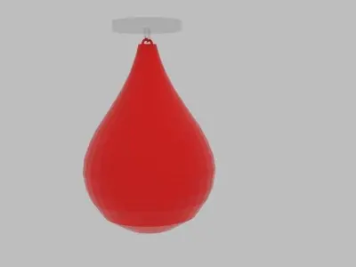  Free Round Punch Bag  Free low-poly 3D model