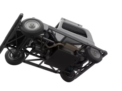 New Zealand Ministock car while turning Scale 1 to 25 3D print model