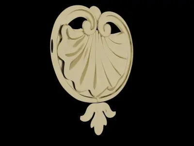 Carving Shell Decor 3D model