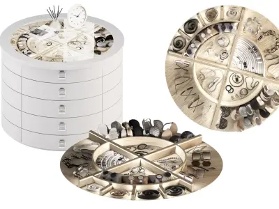 Wardrobe Island with Filling 3D model