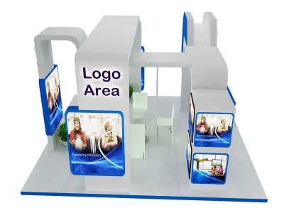 Booth Exhibition Stand a485a 3D model