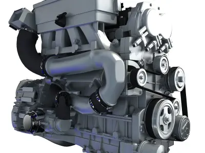 Nissan Altima Hybrid Engine 3D model
