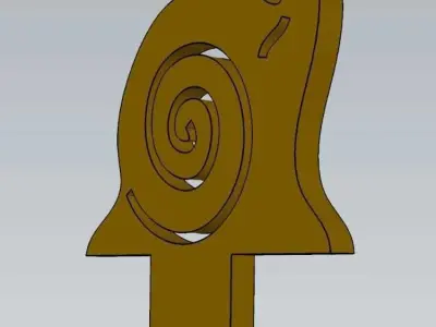 Wonderful Artificial Snail Home and Garden Outdoor Lawn Decor 3D model