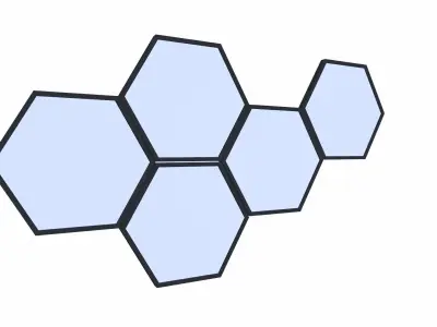 Wall Frame Low-poly 3D model order