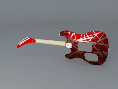 Eddie Van Halen Kramer Baretta 5150 guitar Free 3D model