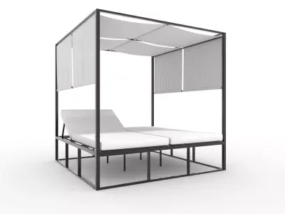 Poolside Cabana 03 3D model