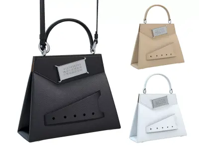 Maison Margiela Small Snatched top handle bag Low-poly 3D model