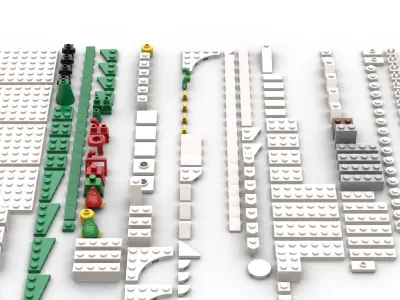 TwindBricks3D - 40564 Winter Elves Scene 3D print model