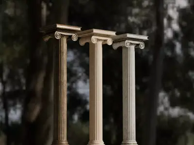 Greek Column 3D model