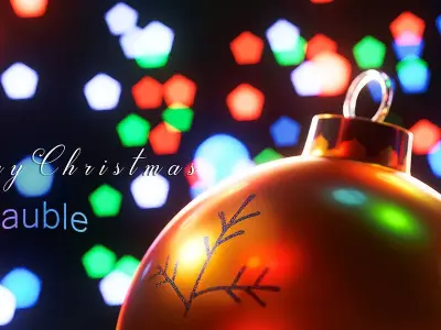 Xmas Baubles Decoration 3D model