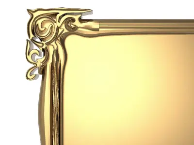 carved frame 3D model 73