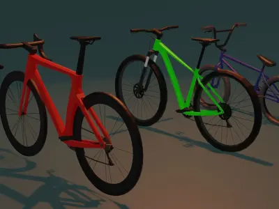 Bike Pack  Free low-poly 3D model