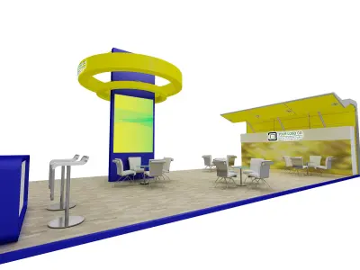 Booth Exhibition Stand a567a 3D model