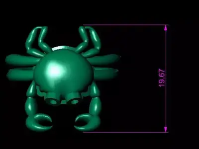 CRAB RING 3D print model