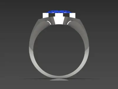 gold man ring mr0187 3D print model