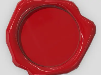 CC0 - Wax Seal 2 Free low-poly 3D model