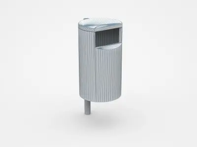 Fixable Trash Bin 3D model