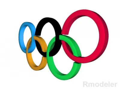 Olympic 3d Logo 3D model